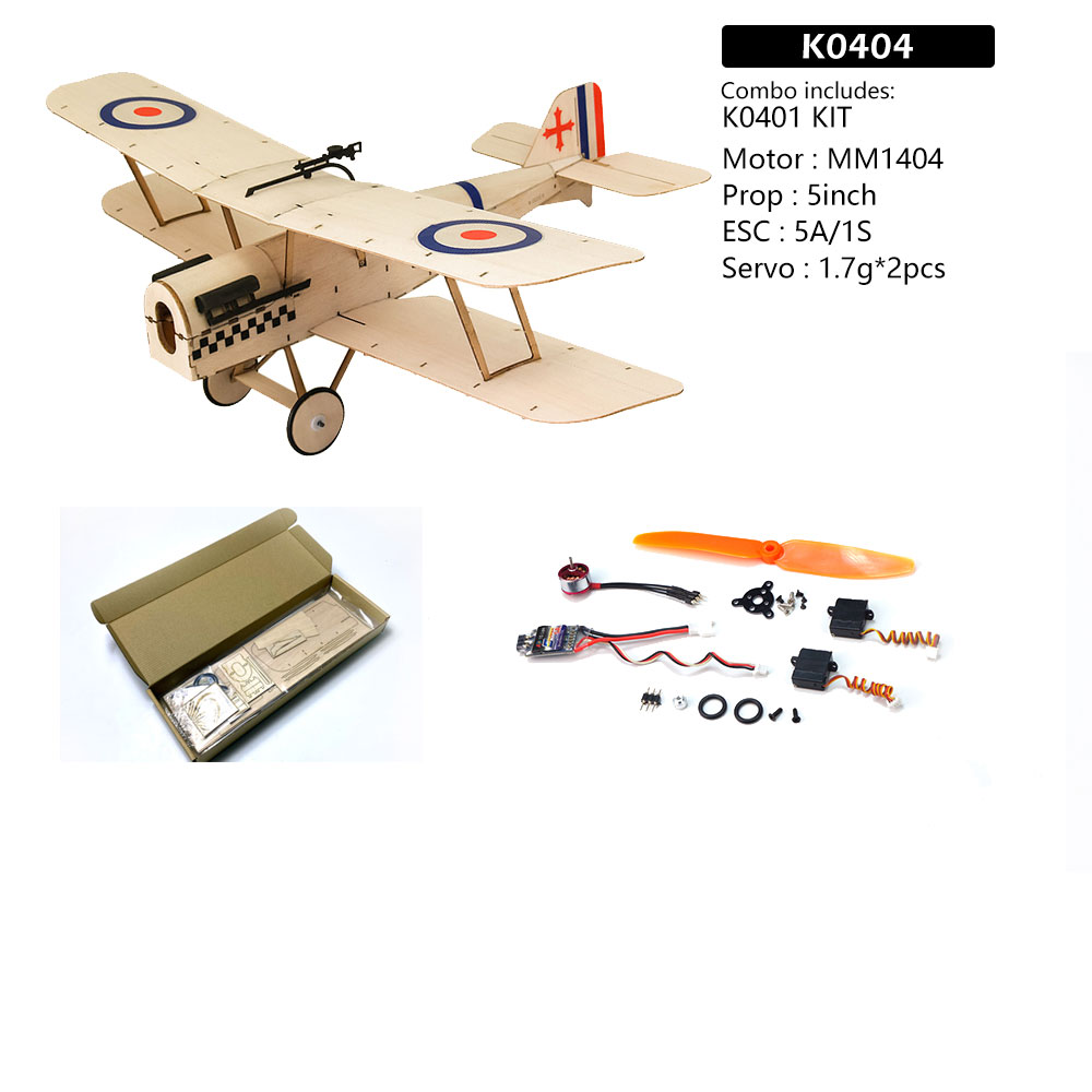 Dancing-Wings-Hobby-K4-SE5A-378mm-Spannweite-Balsa-Holz-Ultra-micro-RC-Flugzeug-Doppeldecker-Jagdflu-1983468-15